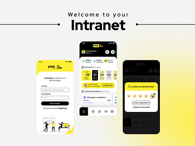 Design for corporate intranet app design design interface illustration intranet product design ui ux