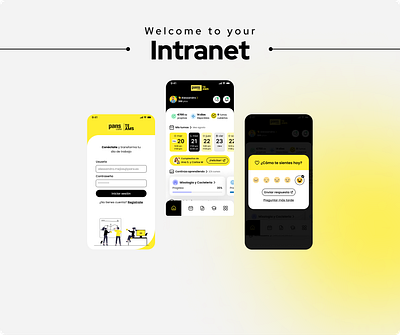 Design for corporate intranet app design design interface illustration intranet product design ui ux