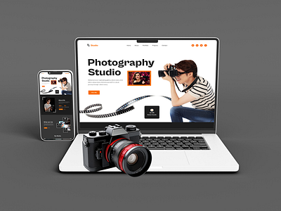 Photographer Portfolio Website design landing landing page photography ui uiux user interface website