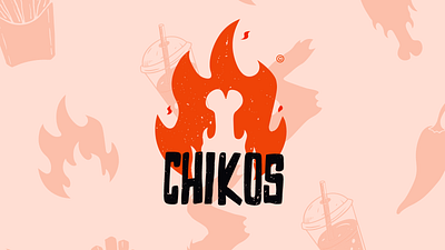 CHIKOS: Logo Design for Chicken Food Restaurant app branding design graphic design illustration logo logo d typography ui ux vector