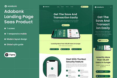 landing page ui/ux graphic design ui