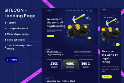 landing page ui/ux graphic design ui