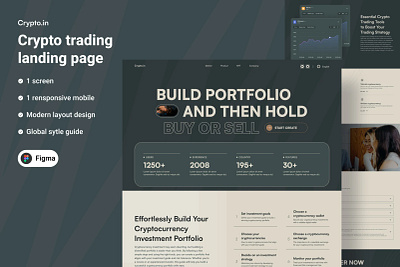 landing page ui/ux graphic design ui