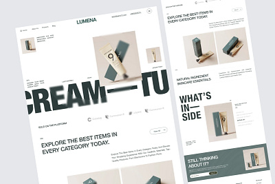 landing page ui/ux graphic design ui