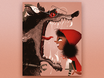 Little Red Riding Hood | Full Page Illustration artwork caperucita character character design design editorial illustration illustration little red riding hood