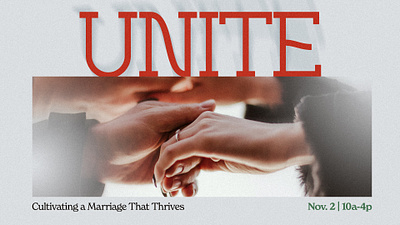 Unite // Marriage Conference branding church design