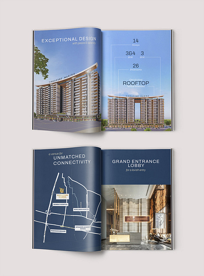 Real Estate Brochure brochure graphic design infographics magazine real estate