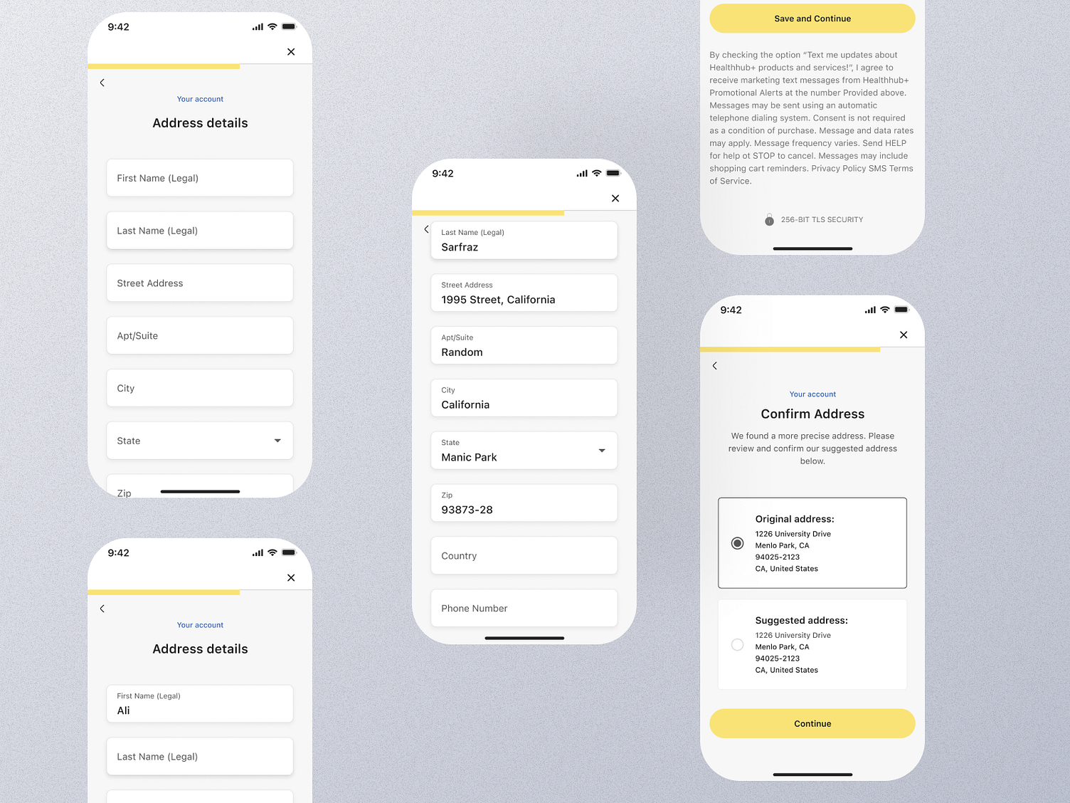 Adress Details Mobile App Ui by UI Ants on Dribbble