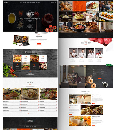 Restaurant website design elementor landingpage portfolio restaurant website 1 web development website design website security website seo wordpress