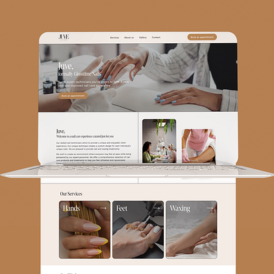 Salon website design and development nail salon pedicure salon waxing website design wordpress