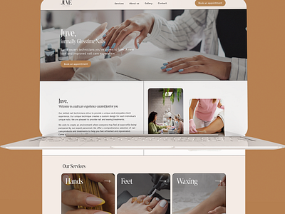 Salon website design and development nail salon pedicure salon waxing website design wordpress