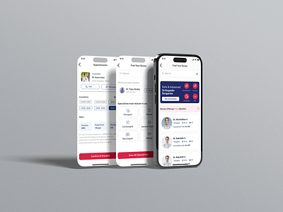 Doctor Appointment Screen Design app design appointment design doctor appointment elder care healthcare information architecture medical product design ui ui design ui screen