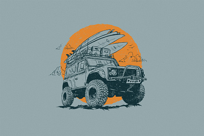 Surf Bronco apparel graphic bronco graphic design illustration lifestyle brand merchandise sketch surfing