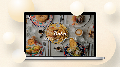 Dolce Restaurant - Web design design ui web design