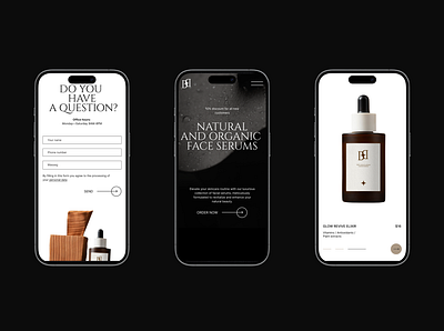 Skincare Product Mobile UI Design 3d animation app branding design graphic design illustration landing page logo motion graphics redesign site typography ui uikit ux vector web