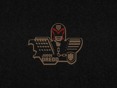 JUDGE DREDD armour badge classic film helmet movie patch scifi