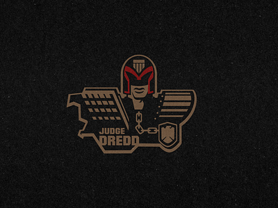 JUDGE DREDD armour badge classic film helmet movie patch scifi