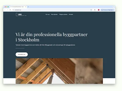 - ZCProjects.se brucy landing page web design