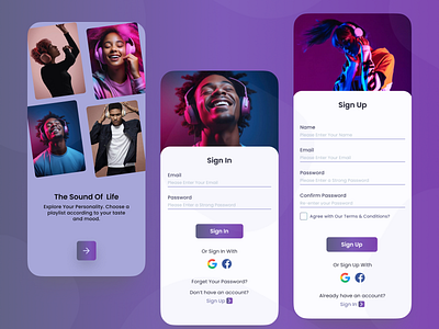 Panda Music - Mobile App app application music product design shots ui uiux