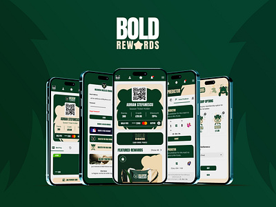 Boldview Grizzlies - Bold Rewards baseball app bold design system graphic design kids loyalty payment rewards sport ui ux