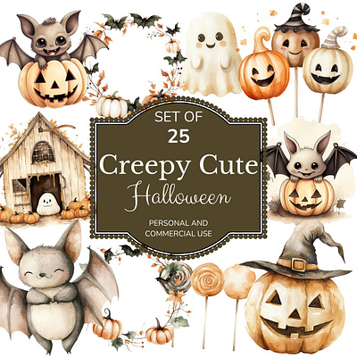 Creepy Cute Halloween graphic design