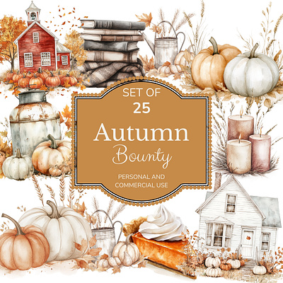 Autumn Bounty graphic design