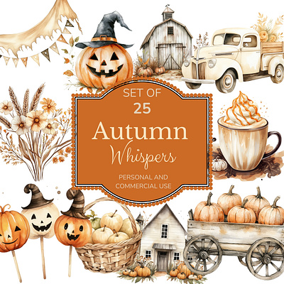 Autumn Whispers graphic design