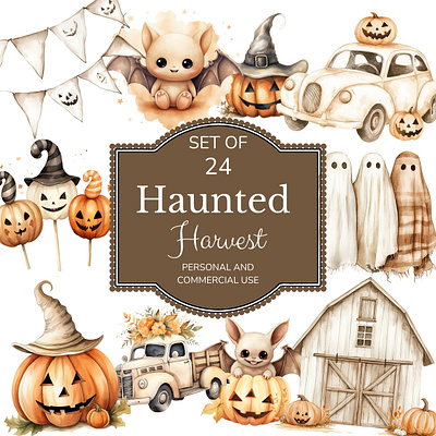 Haunted Harvest Collection graphic design