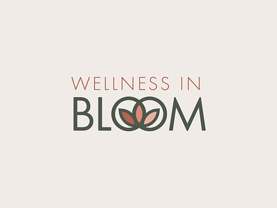 Wellness in Bloom bloom brand identity branding graphic design logo visual identity water lily wellness