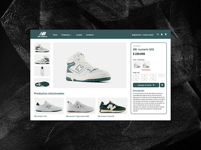 New Balance Shop graphic design logo ui