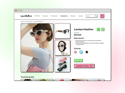 Single Product Page - Las Pepas design ecommerce ui ux