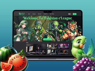 Pakistan eSports - Landing Page animation app branding design esports gaming graphic design illustration landing page logo motion graphics typography ui ui design user experience user interface ux vector web design website