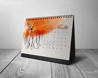 Calendar 2025 - A Art Project 2025 artproject branding calender digitalart digitalprints digitlart drawing graphic design illustration india sketches watercolor wildlife