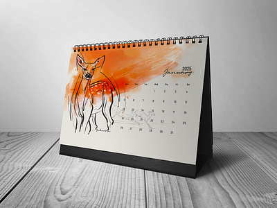 Calendar 2025 - A Art Project 2025 artproject branding calender digitalart digitalprints digitlart drawing graphic design illustration india sketches watercolor wildlife