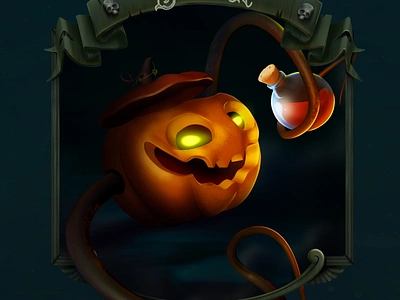 Squash Withes Tales character design halloween illustration magic monster potion pumpkin tentacles