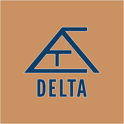 Daily Logo Challenge - Geometric Logo: Delta, version 1 da dailylogochallenge geometric logo graphic design logo