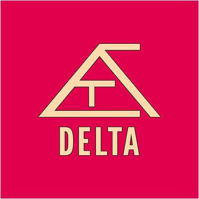 Daily Logo Challenge - Geometric Logo: Delta, version 3 dailylogochallenge geometric logo graphic design logo