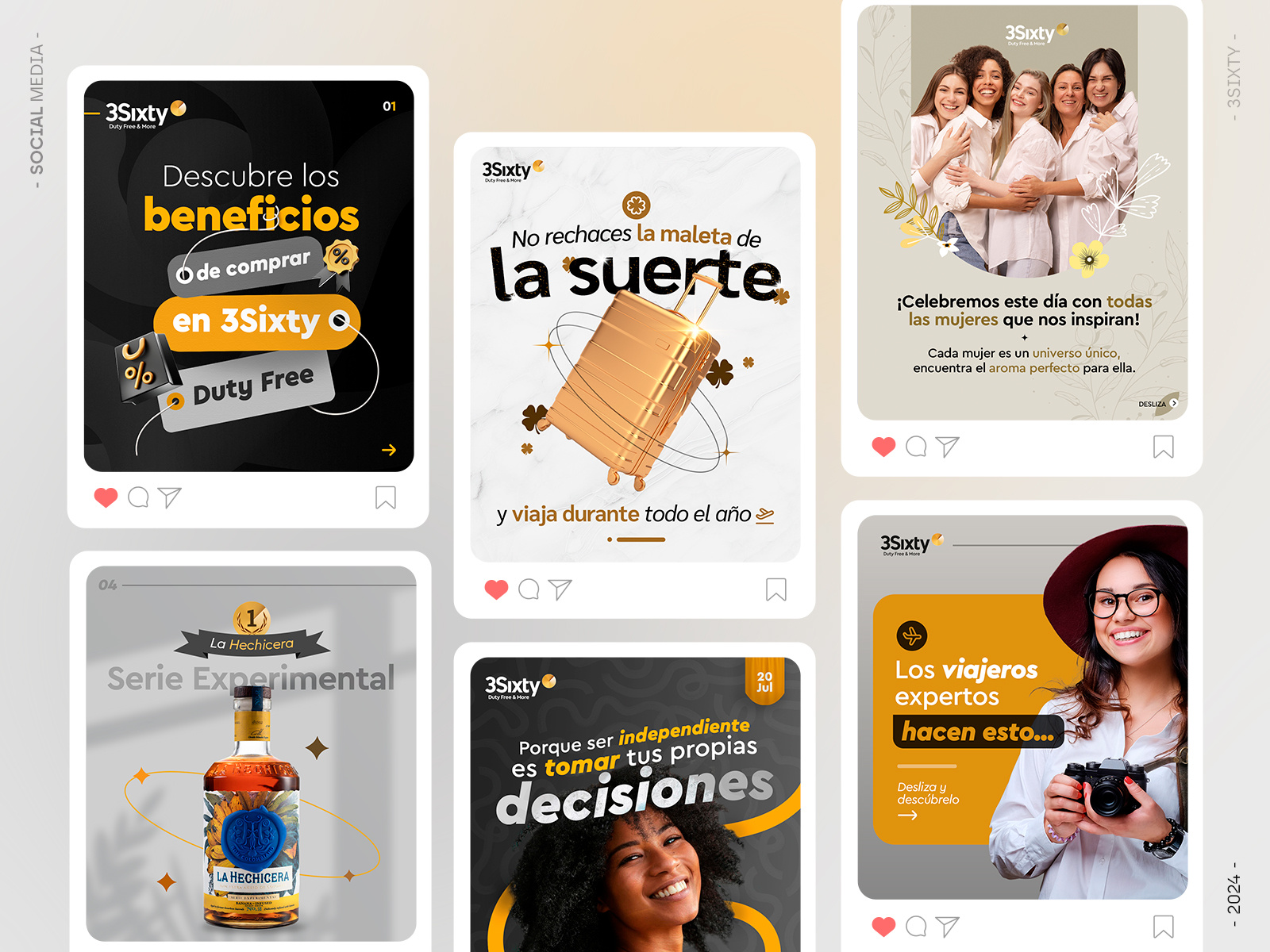 Social Media - 3Sixty design graphic design instagram post posts rrss social media