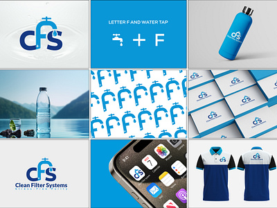 Water Purification Logo Design 3d brand book brand guideline brand identity brand logo branding creative logo graphic design logo water logo water purification