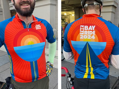 The Bay Ride Cycling Jersey bike chris rooney cycling jersey ride road san francisco bay shirt sun wearable