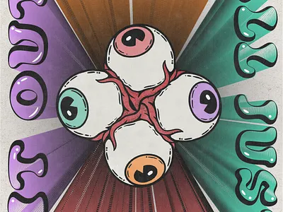 We're all just figuring it out adobe graphic design illustration pop art procreate psychedelic