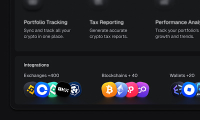 Mega Menu Dark Mode - made with Neptune UI bitcoin crypto darkmode dropdown megamenu navbar ui