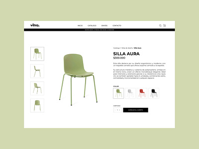 Silla Aura - Single Product design figma servicedesignclub ui uicamp