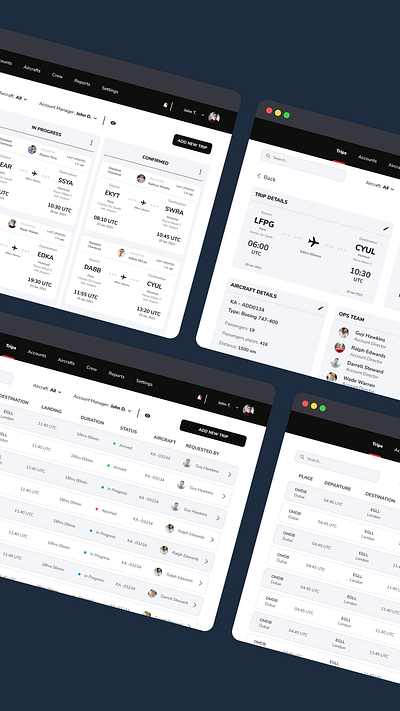 The flight/Web Product ui