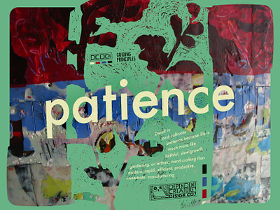 Patience With Imperfection abstract branding graphic design logo mixed media patience