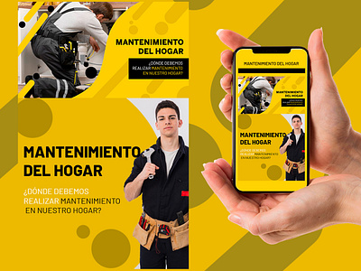 Imagenes para blog español para mantenimiento del hogar ads blog design graphic design home photoshop ui