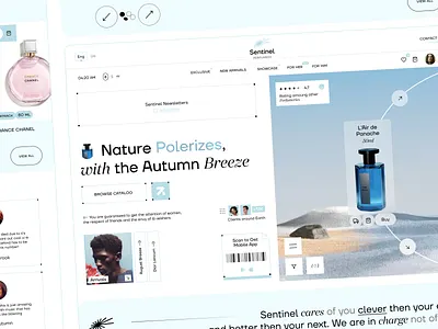 PERFUMERY - WEB DESIGN app design illustration logo ui ux