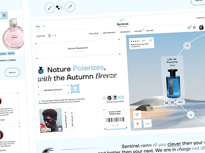 PERFUMERY - WEB DESIGN app design illustration logo ui ux