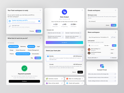 SAAS Components AI ai artificialintellegence cansaas chatbot chatbots chatgpt clean components dashboard design interface platform saas saas agency saas design software tech technology ui ux