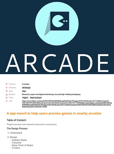 Arcade app branding design graphic design resea ux